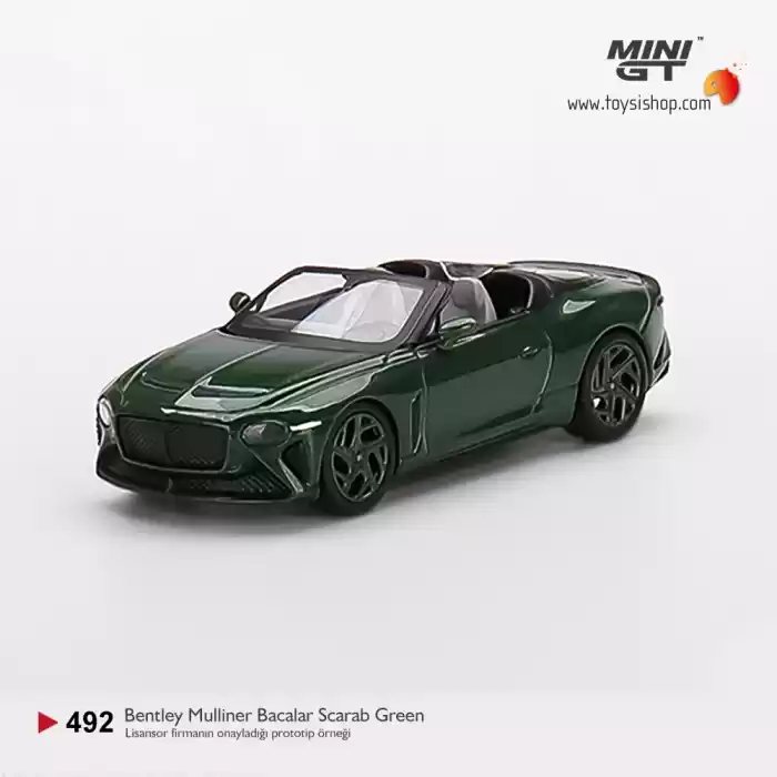 Mini GT Bentley Mulliner Bacalar Scarab Green - 492