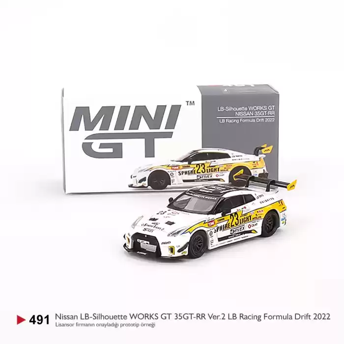 Mini GT Nissan LB-Silhouette WORKS GT 35GT-RR Ver.2 LB Racing Formula Drift 2022 - 491