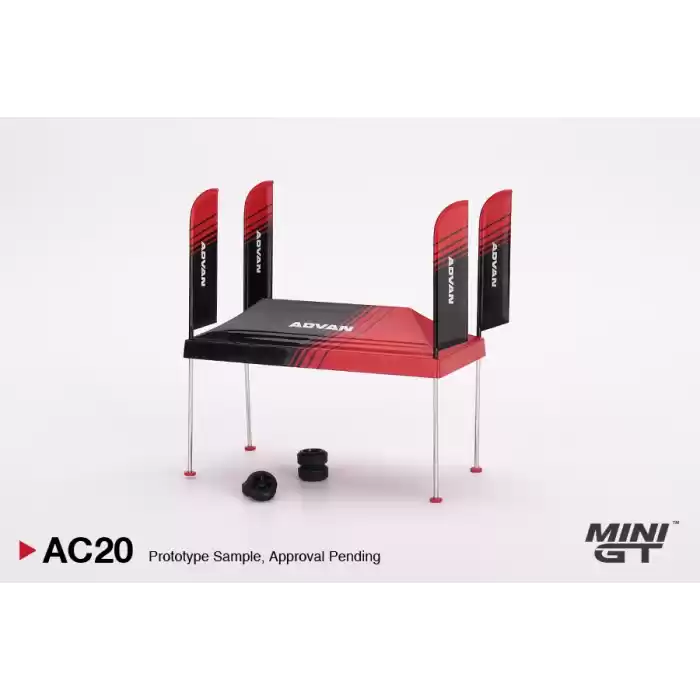 Mini GT Paddock Service Tent Set - ADVAN - MGTAC20