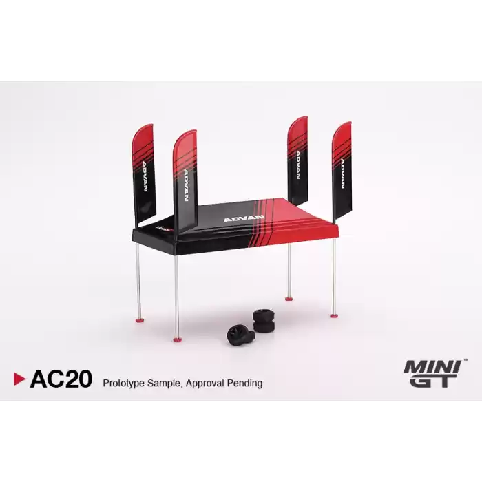 Mini GT Paddock Service Tent Set - ADVAN - MGTAC20