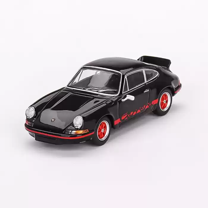 Mini GT Porsche 911 Carrera RS 2.7 Black with Red Livery - MGT00688