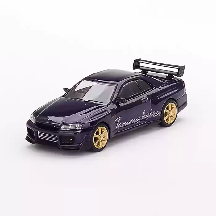 Mini GT Nissan Skyline GT-R (R34) Tommykaira R-z Midnight Purple - MGT00616