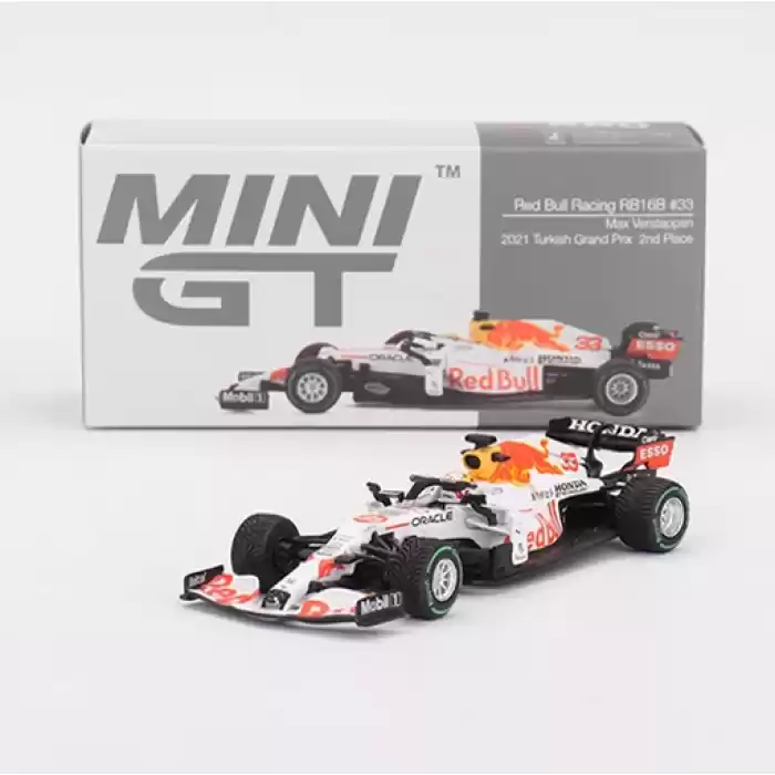 Mini GT Red Bull RB16B #33 Max Verstappen 2021 Turkish Grand Prix 2nd Place - MGT00680