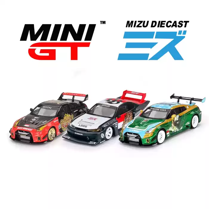 Mini GT x MIZU Diecast - 3 Modellik Set