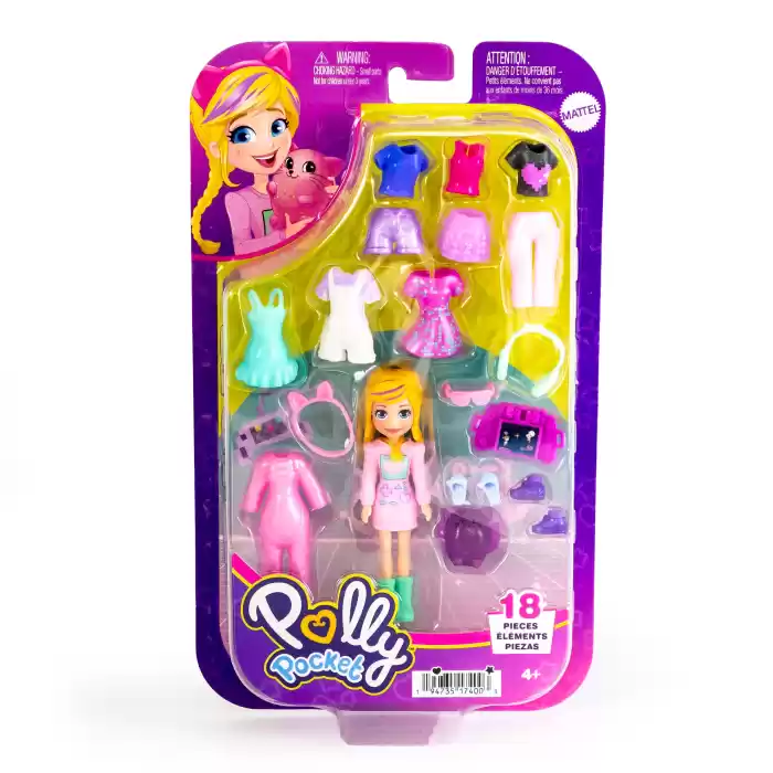 Polly Pocket Farklı Kombin Eğlencesi Oyun Setleri HKV88-HRD60