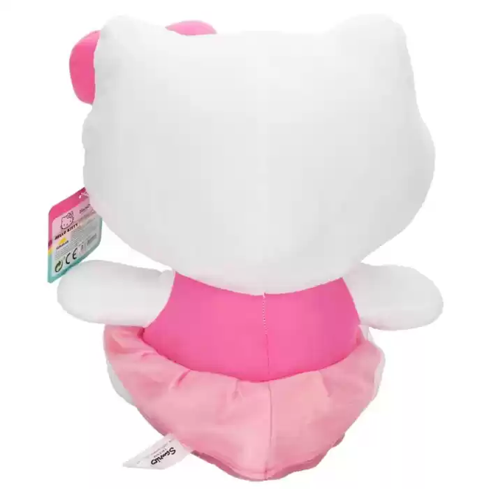 Sunman Peluş Hello Kitty Elbiseli Kurdeleli 36Cm