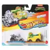 Hot Wheels Racer Verse 2024 Turtles - Shredder & Michelangelo - HRT84