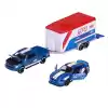 Majorette Race Trailer Ford Mustang GT Ford Performance F-150 Raptor - 212053111