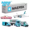 Mini Gt Maerks Container & Majorette Maersk Logistik 4 Araçlı Hediye Paketi İkili Set