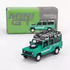 Mini GT Land Rover Defender 110 1985 County Station Wagon Trident Green - MGT00590