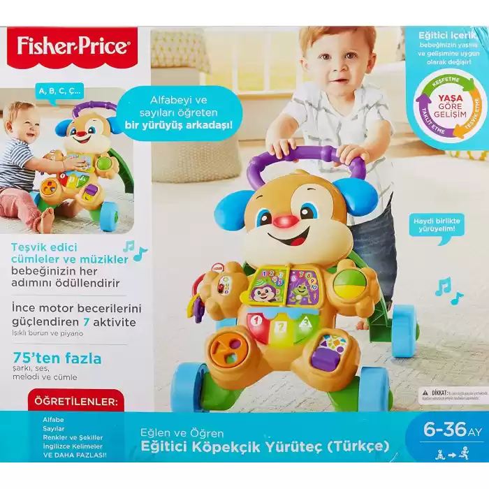 Fisher-Price Eğlen & Öğren Yaşa Göre Gelişim, Eğitici Köpekçik Yürüteç