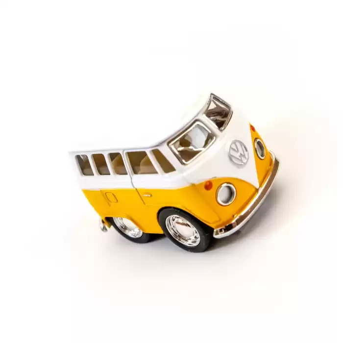 Die Cast Metal Volkswagen Little Van Oyuncak Minübüs 4.5 CM - Metalik Renk