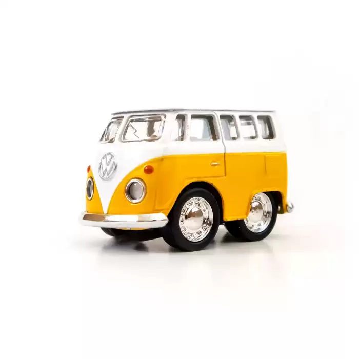 Die Cast Metal Volkswagen Little Van Oyuncak Minübüs 4.5 CM - Metalik Renk
