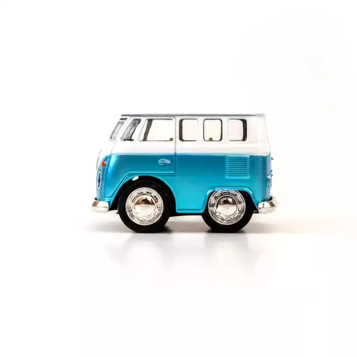 Die Cast Metal Volkswagen Little Van Oyuncak Minübüs 4.5 CM - Metalik Renk