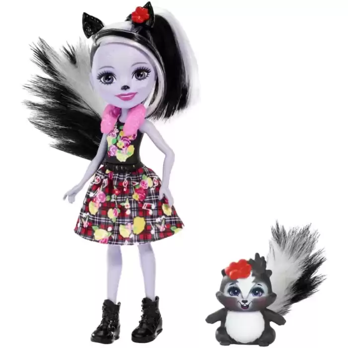Enchantimals Ana Karekter Bebekler, Sage Skunk Bebek ve Caper