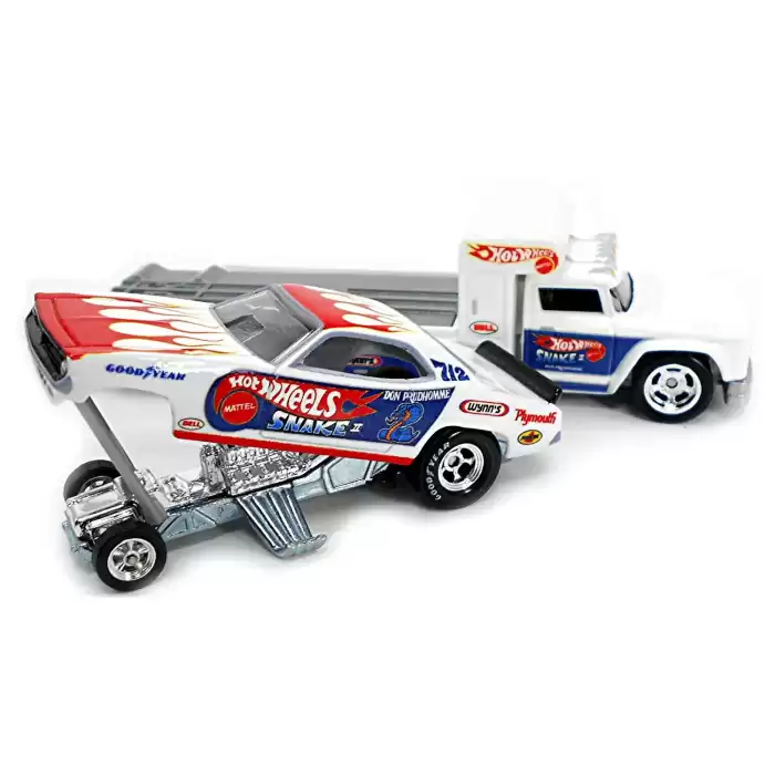 Hot Wheels 72 Plymouth Cuda FC- Team Transport Premium
