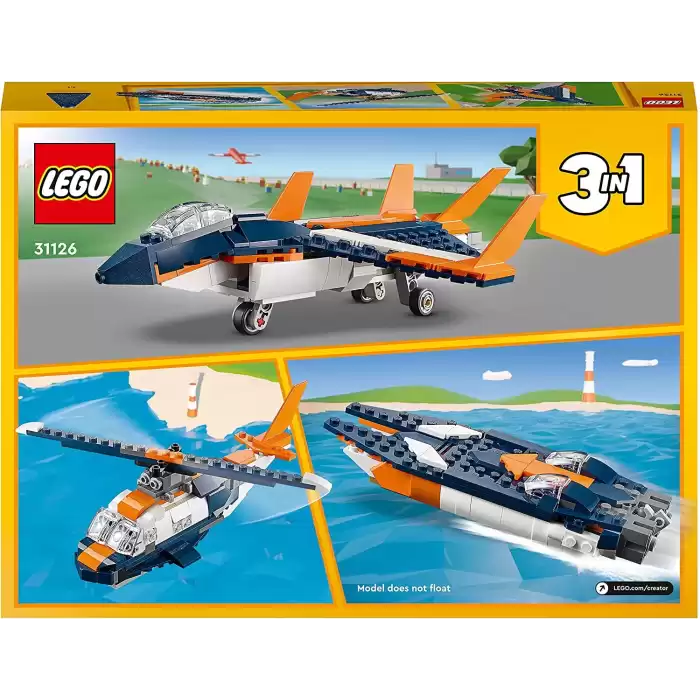 LEGO® Creator 3’ü 1 Arada Süpersonik Jet 31126