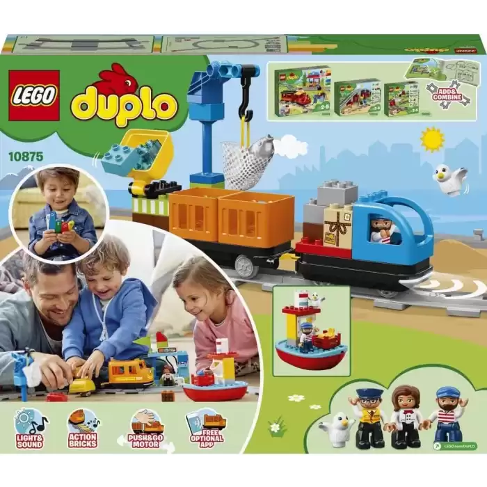 LEGO® DUPLO® Kargo Treni 10875 - Çocuklar için Oyuncak Yapım Seti