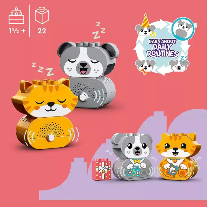 LEGO® DUPLO® Sesli İlk Yavru Köpeğim ve Yavru Kedim 10977