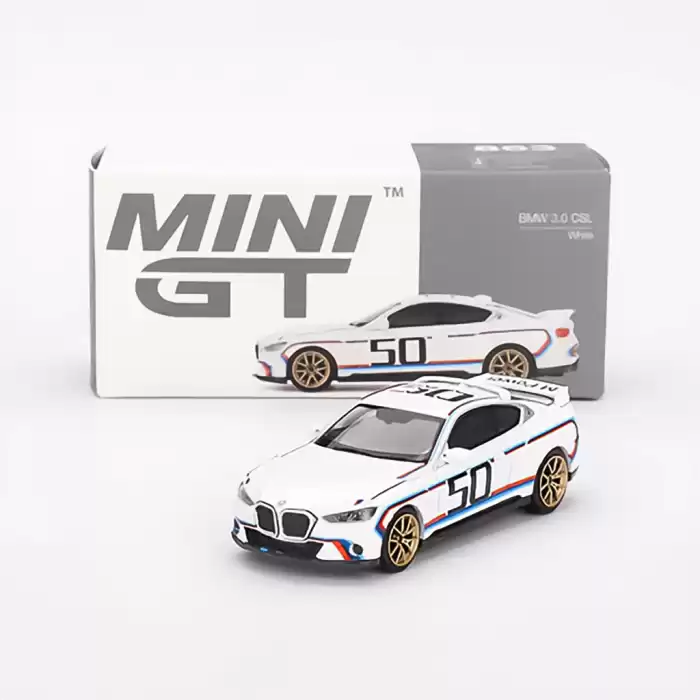 (ÖN SATIŞ) Mini GT 1/64 BMW 3.0 CSL White MGT00863