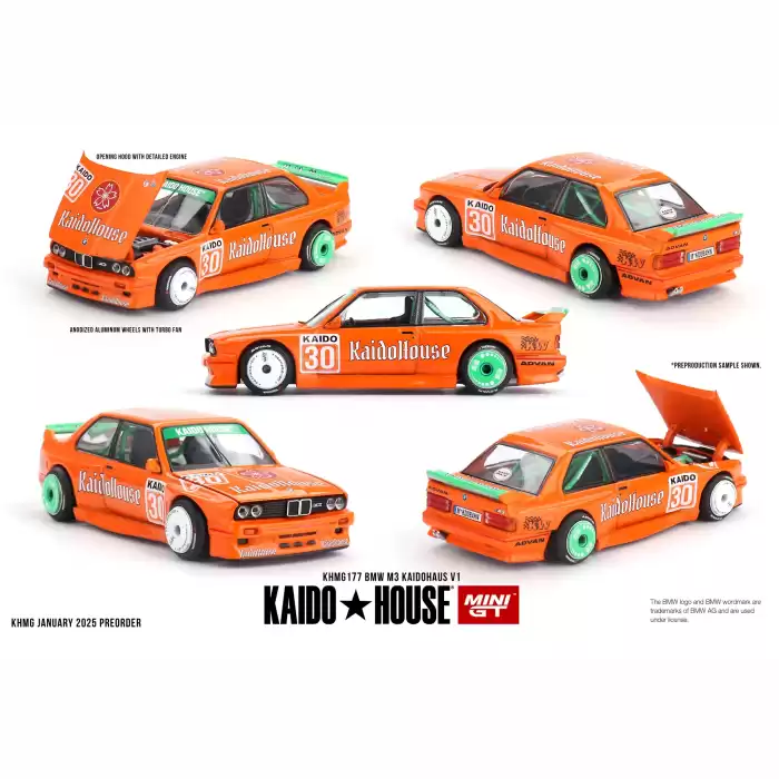 (ÖN SATIŞ) Mini GT 1/64 BMW M3 KaidoHause V1 KHMG177
