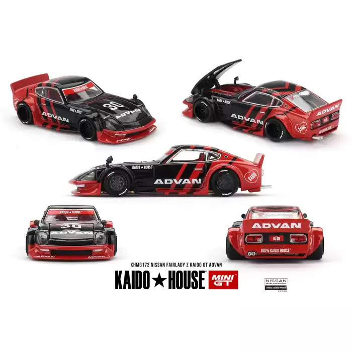 (ÖN SATIŞ) Mini GT 1/64 Nissan Fairlady Z Kaido GT ADVAN KHMG172