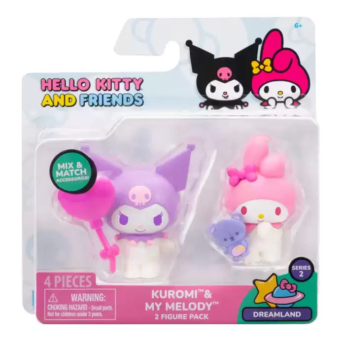 Hello Kitty ve Arkadaşları 2li Mini Figür HKT6100-HKT0159