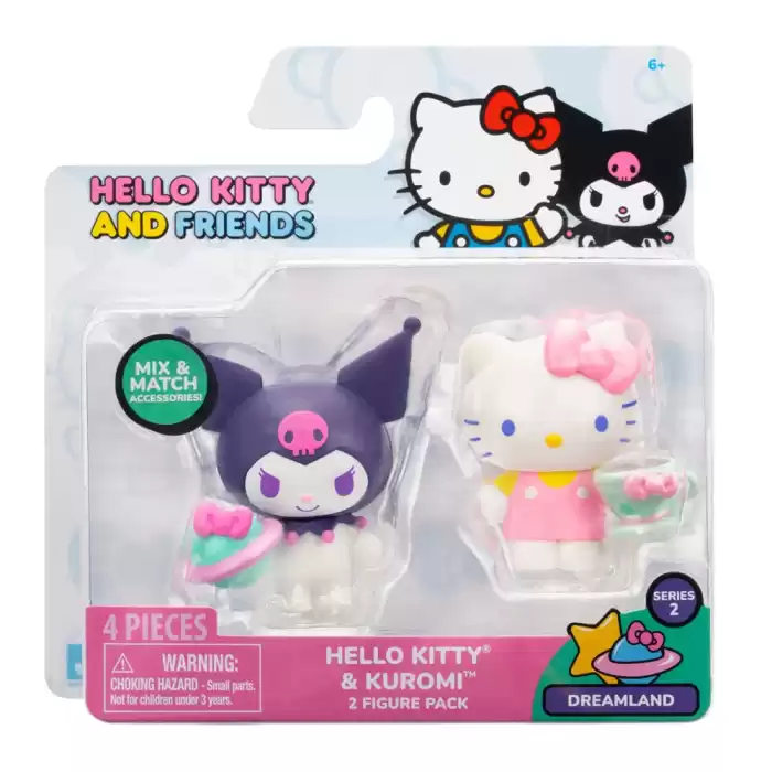 Hello Kitty ve Arkadaşları 2li Mini Figür HKT6100-HKT0159
