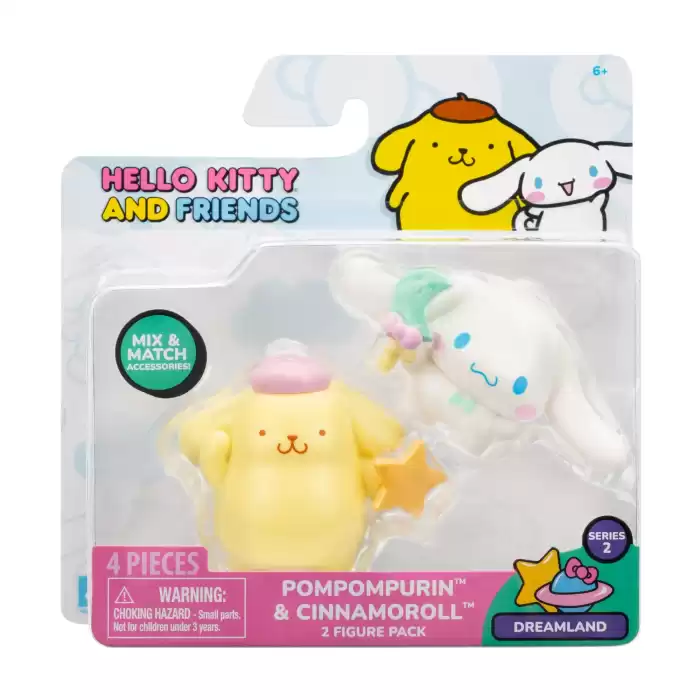 Hello Kitty ve Arkadaşları 2li Mini Figür HKT6100-HKT0159