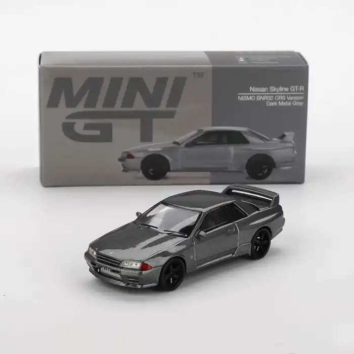 MINI GT 1/64 Nissan Skyline GT-R  (NISMO BNR32 CRS Version) Dark Metal Gray - MGT01024