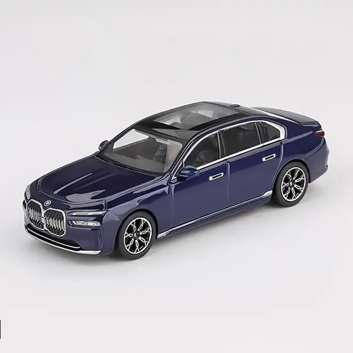 MINI GT 1/64 BMW i7 xDrive60 Tanzanite Blue Metallic - MGT01111