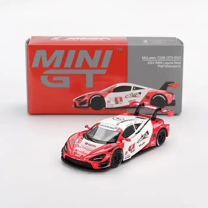 MINI GT 1/64 McLaren 720S GT3 Evo Pfaff Motorsports 2024 IMSA Laguna Seca - MGT00993