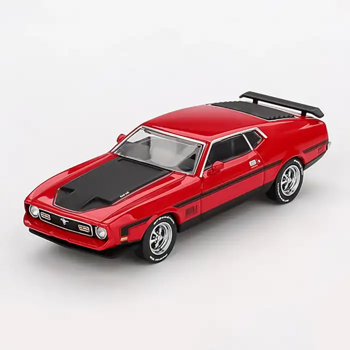 MINI GT 1/64 Ford Mustang Mach1 1971 Race Red - MGT01122