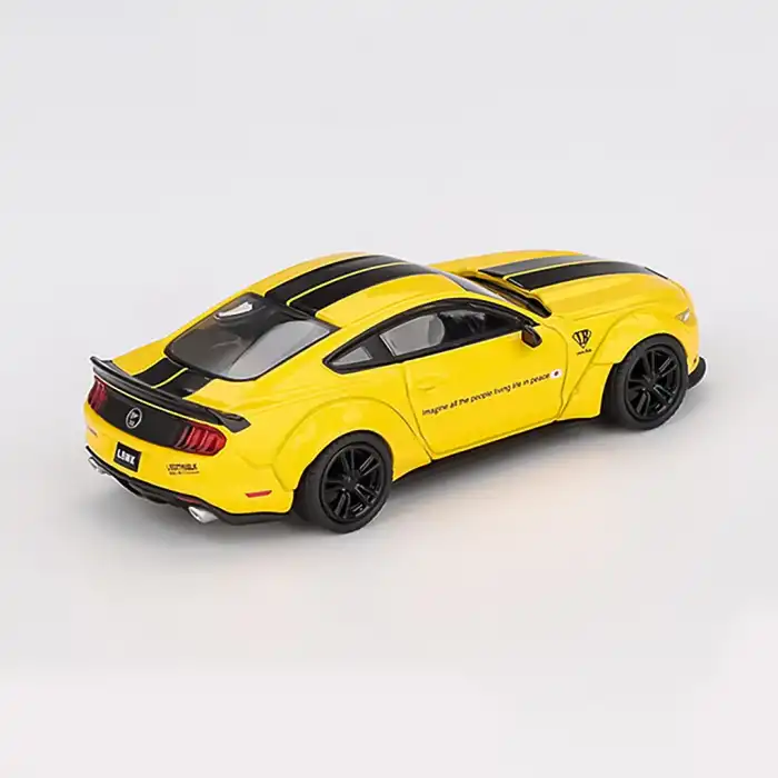 MINI GT 1/64 LB-WORKS FORD MUSTANG Triple Yellow - MGT01077