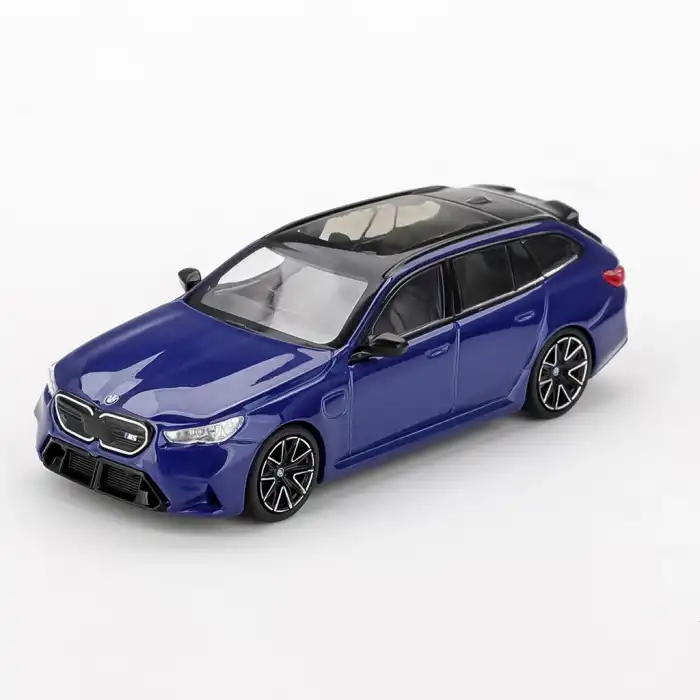 Mini GT 1/64 BMW M5 Touring (G99) MarinaBay Blue Metallic - MGT01080