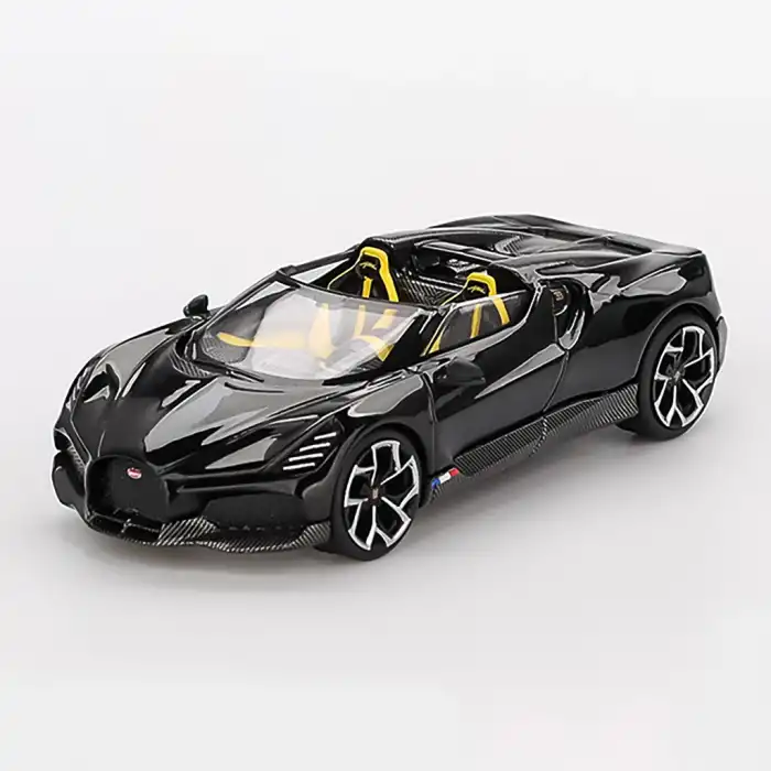 Mini GT 1/64 Bugatti W16 Mistral Black - MGT01058