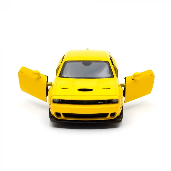 Motor Max 1:24 2018 Dodge Challenger SRT Hellcat Widebody Die-Cast Sarı Model Araba - 79350