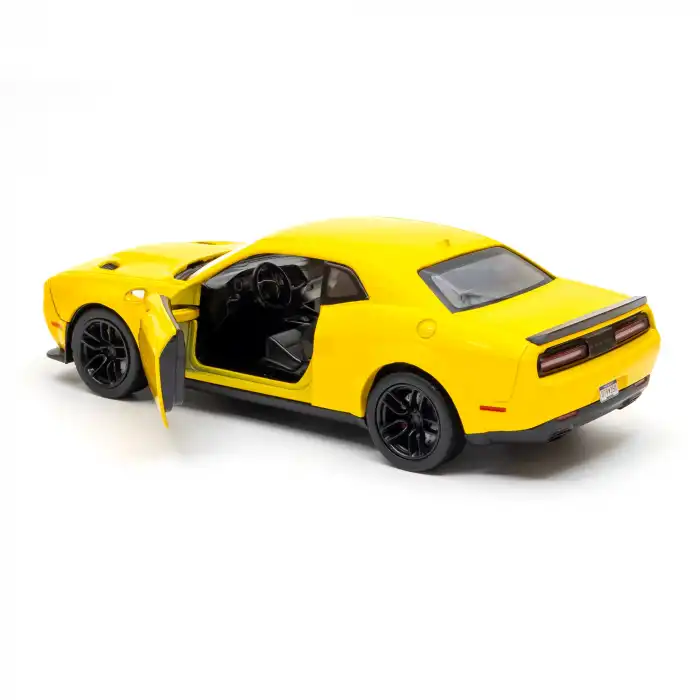 Motor Max 1:24 2018 Dodge Challenger SRT Hellcat Widebody Die-Cast Sarı Model Araba - 79350