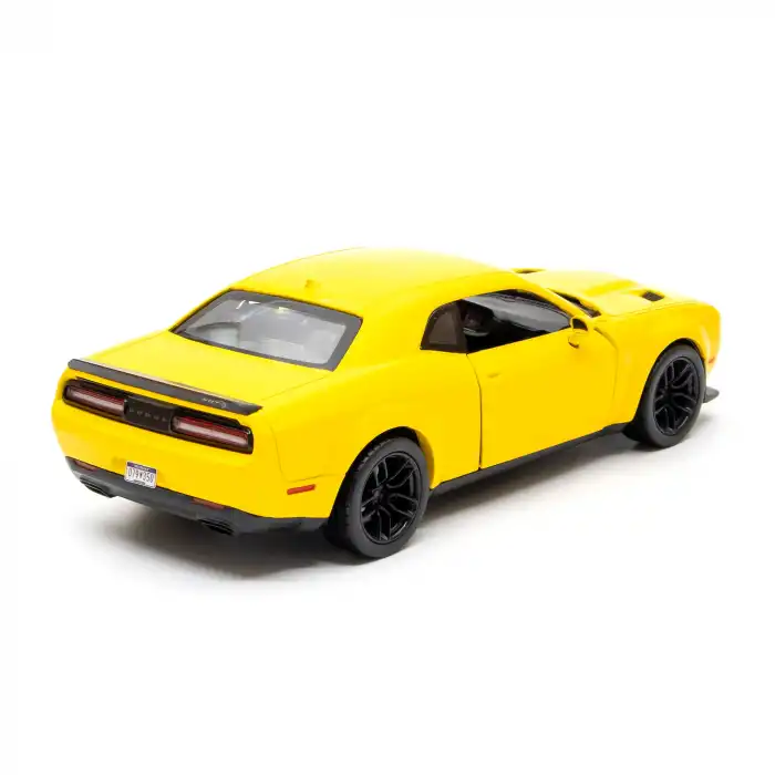 Motor Max 1:24 2018 Dodge Challenger SRT Hellcat Widebody Die-Cast Sarı Model Araba - 79350