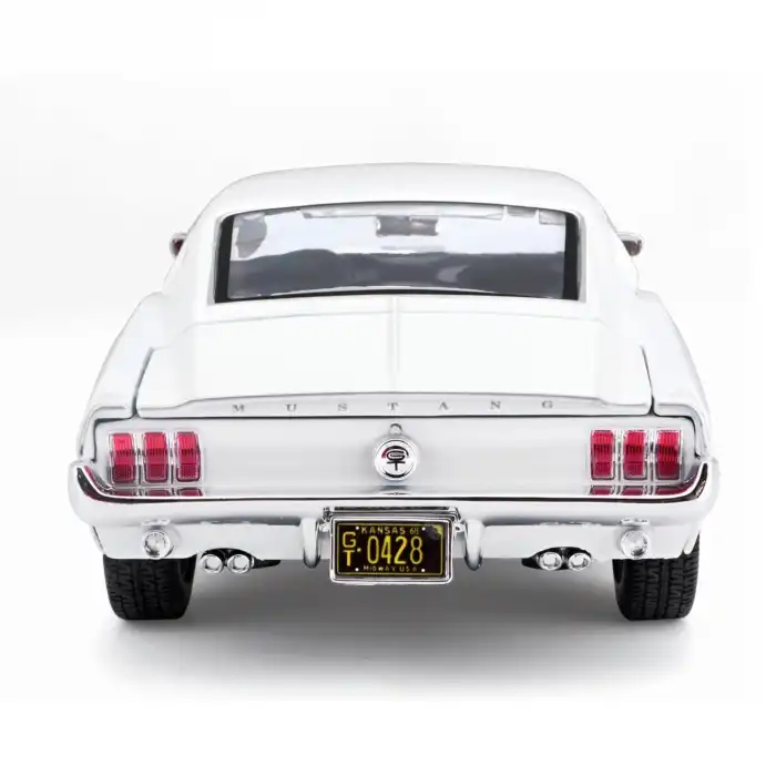 Maisto 1:18 1968 Ford Mustang GT Cobra Jet Diecast Model Araba Beyaz - 31167