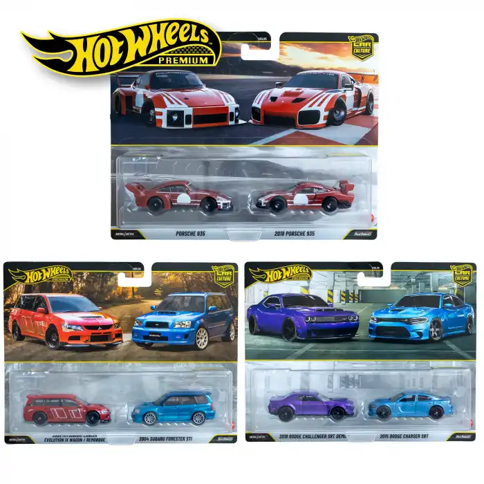 Hot Wheels Premium İkili Paket Üç Araçlık Set 2026 - HBL96 - 979U