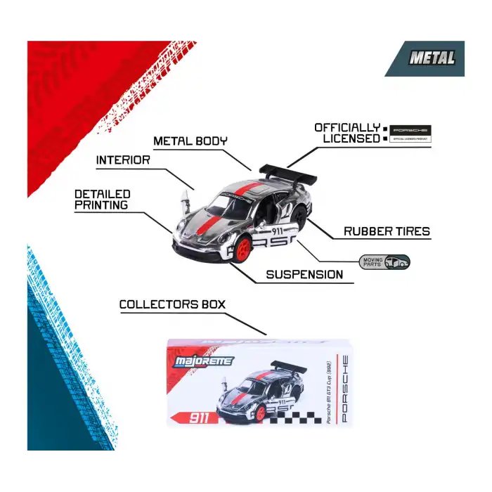 Majorette Porsche Motorsport Deluxe Die-cast Model Araçlar