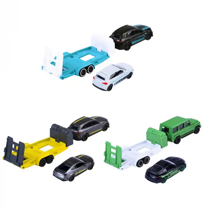 Majorette Mercedes-AMG Deluxe Trailer 3’lü Model Araç Seti