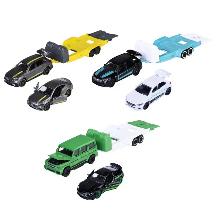 Majorette Mercedes-AMG Deluxe Trailer 3’lü Model Araç Seti