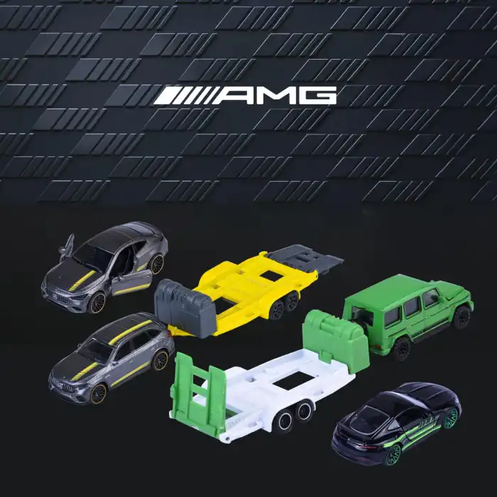 Majorette Mercedes-AMG Deluxe Trailer 3’lü Model Araç Seti