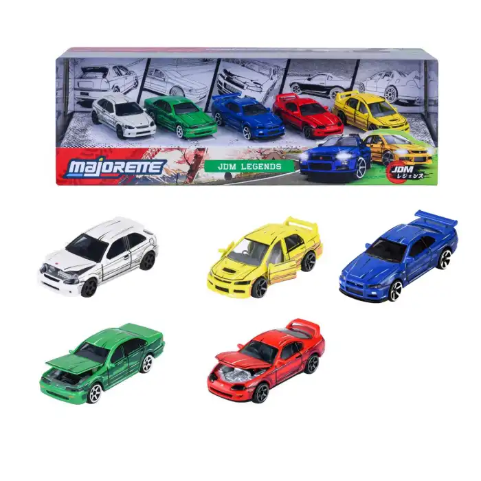 Majorette JDM Legends Anime 5li Gift Pack Model Araba Seti