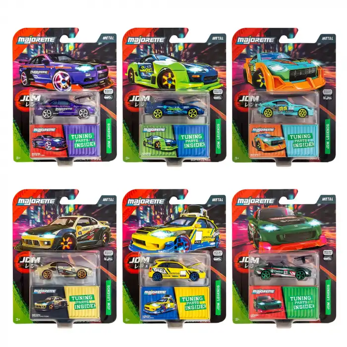 Majorette JDM Legends Moving Parts 6lı Koleksiyon Seti