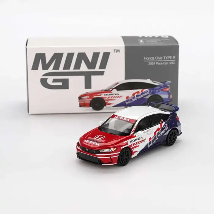 Mini GT 1/64 Honda Civic TYPE R 2024 Pace Car HRC - MGT01079