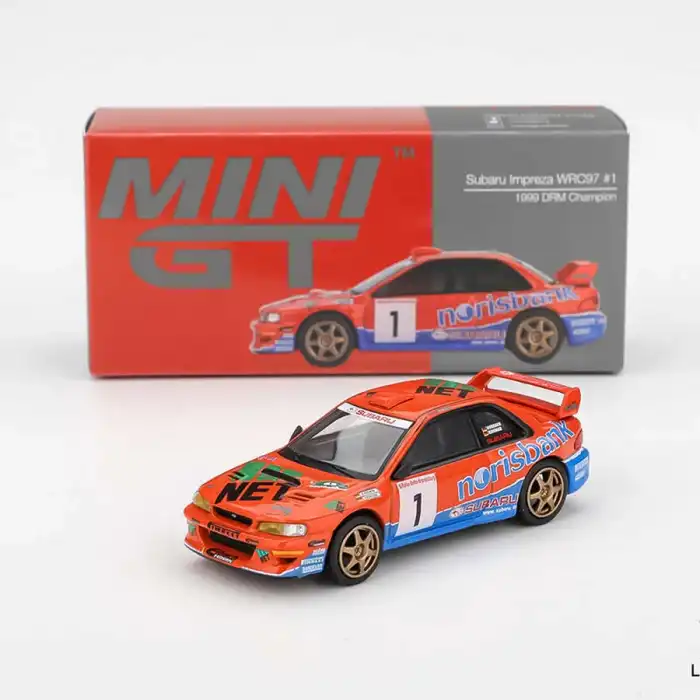 Mini GT 1/64 Subaru Impreza WRC97 #1 1999 DRM Champion - MGT01140