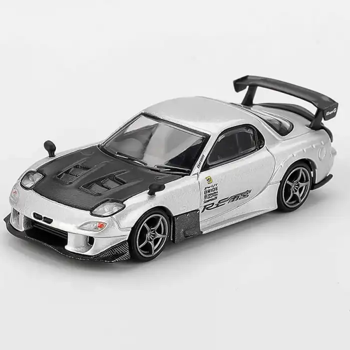 Mini GT 1/64 Mazda RX-7 RE-Amemiya Silver Metallic - MGT01106